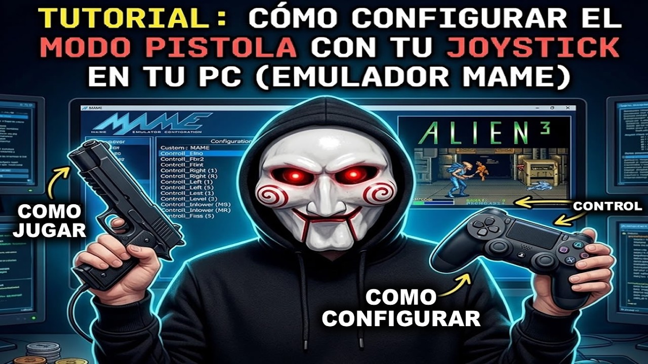 Cómo configurar el modo pistola con tu joystick en tu PC (Emulador MAME)