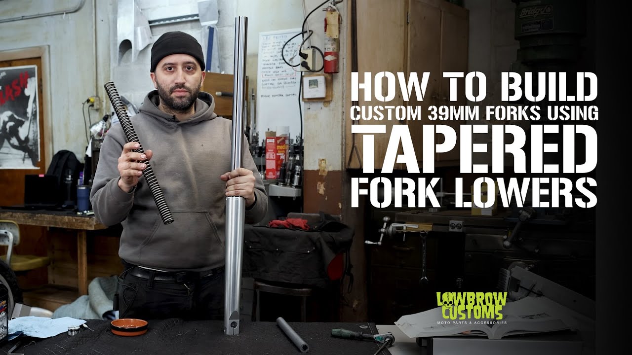 Как сделать кастомные 39-миллиметровые вилки с использованием конусных нижних частей вилки Lowbro...