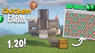 AUTO Cooked Chicken + EMERALD Farm | Minecraft 1.20