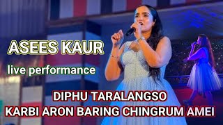 Asees Kaur Live Performance Diphu Taralangso Karbi Aron Baring Chingrum Amei