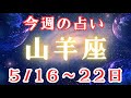 【山羊座♑️】今週の占い🔮5/16〜22日まで✨日毎にカードリーディング