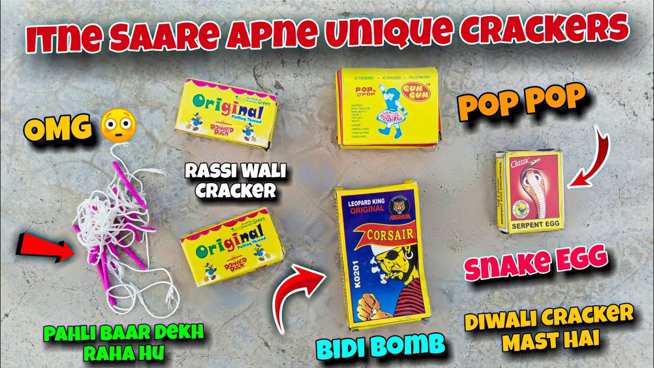 Itne Saare Apne Unique Crackers 😳 Amazing Cracker