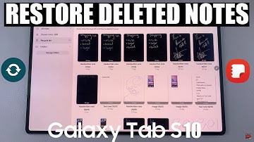 How To Restore Deleted Notes On Samsung Galaxy Tab S10 / S10 Ultra