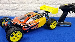 HSP Buggy 94166 Nitro 1/10 4WD Unboxing Super Test Two Speed Gas Powered RC Off-Road RTR Cras