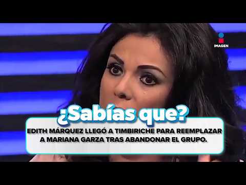 ¿Sabías que? Edith Márquez llegó a Timbiriche para reemplazar a Mariana Garza al abandonar el grupo