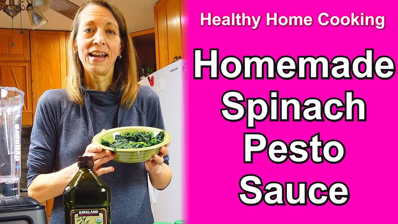 A Delicious HOMEMADE Spinach Pesto Sauce HHC00055 YouTube