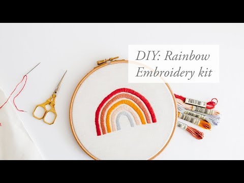 DIY | Regenboog Borduur kit