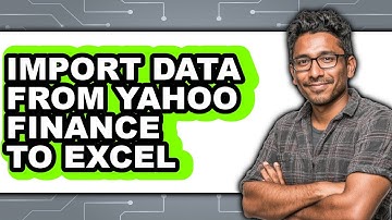 How To Import Data From Yahoo Finance To Excel (Easy Method)