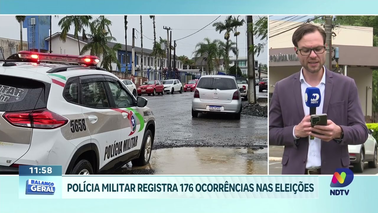 PM registra 176 ocorrências durante as eleições em Santa Catarina