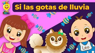Video thumbnail of "Si las gotas de lluvia fueran de caramelo-Musica Infantil -Cucu Lemon"