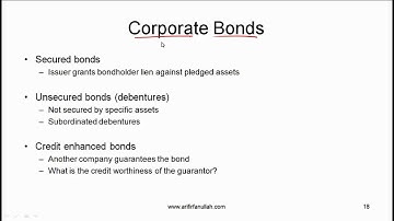 CFA Level I Bond Sectors and Instruments Video Lecture by Mr. Arif Irfanullah Part 4