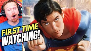 SUPERMAN (1978) MOVIE REACTION!! First Time Watching!