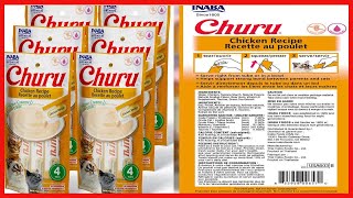 INABA Churu Cat Treats, Grain Free, Lickable, Squeezable Creamy Purée Cat Treat