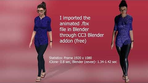Comparing Rendering Quality between native iClone 7 9 and Blender 2 93 Eevee