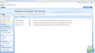 SharePoint 2007 Training Video: Create and Manage SharePoint Site Groups