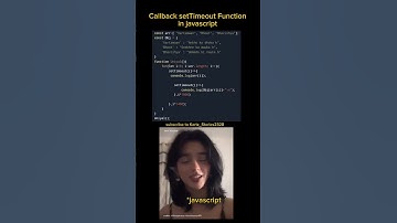 Callback 🤔 setTimeout in javascript #shorts #viralshorts @kartikeyuniyal69  @Shhagunverma