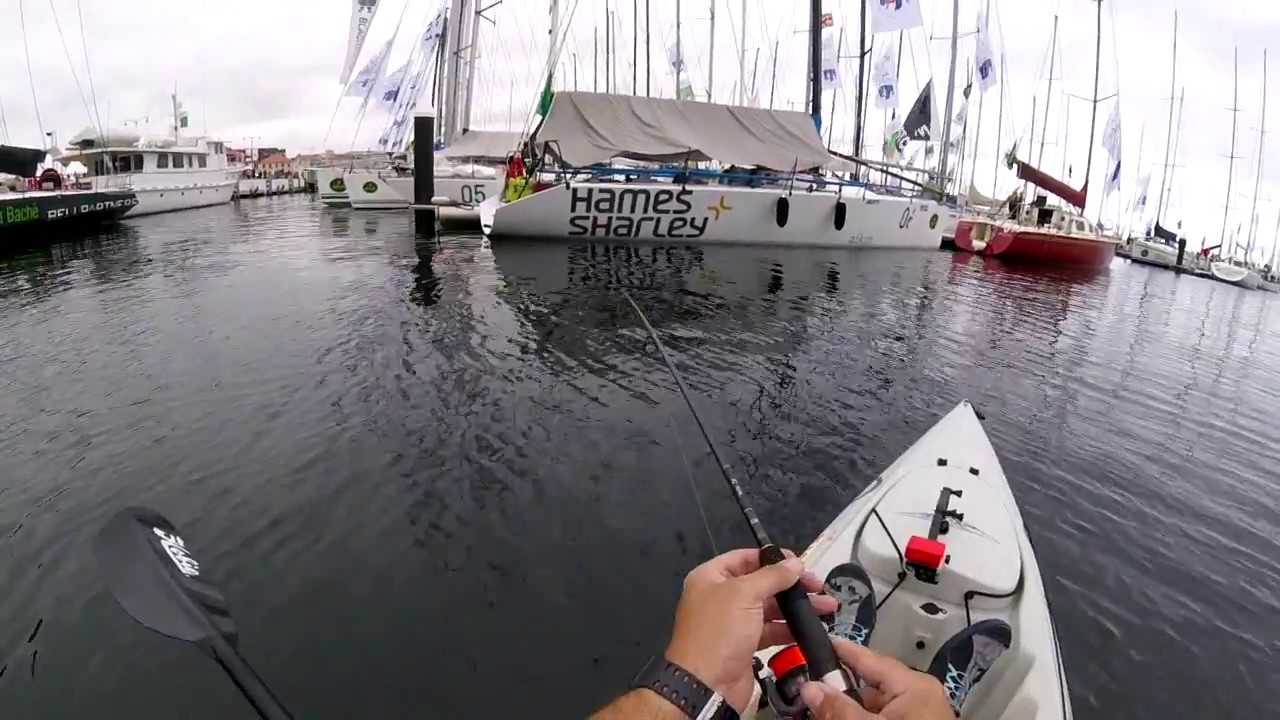 Kayak Fishing Hobart Docks amongst the SydneyHobart fleet YouTube