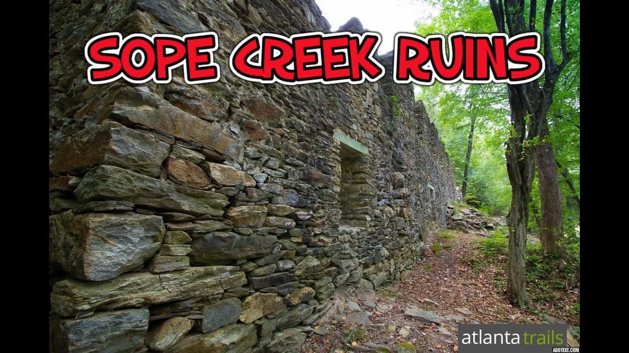 Hiking Sope Creek Park Trail Paper Mill Ruins Marietta YouTube