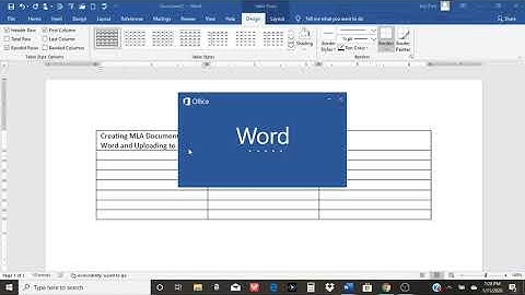 Creating MLA Documents in Google Docs and Submitting in D2L