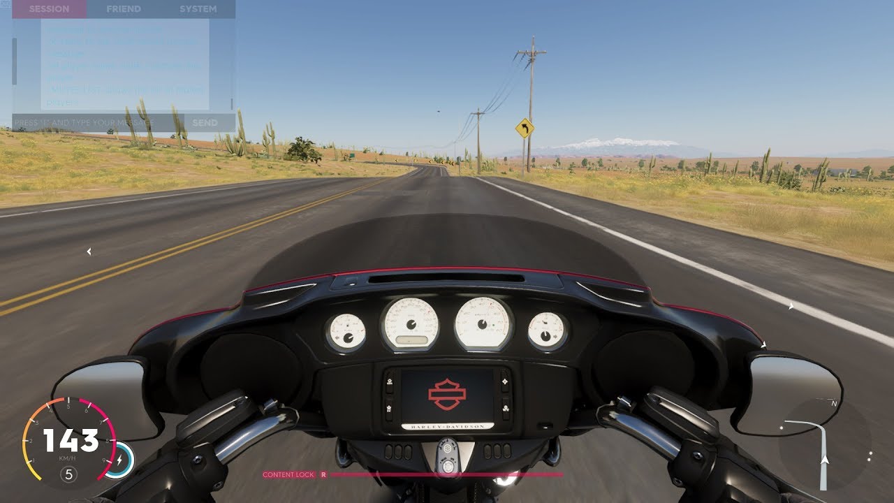 The Crew 2 HarleyDavidson Street Glide 2017 Helmet View Gameplay