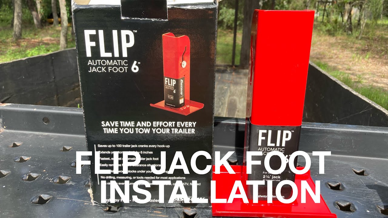 TRAILER FLIP JACK FOOT YouTube