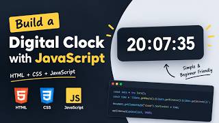 Build a Simple Digital Clock Using HTML, CSS & JavaScript Guide
