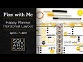 Yellow & Florals (Challenge) :: Plan with Me :: Happy Planner Horizontal Layout