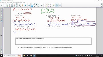 Algebra 2 Section 4.4 Video D