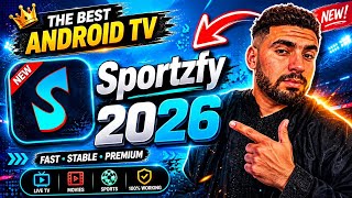 How to download Sportzfy 😍 The latest version 2026 on screens and Android TV | Without cutting!! screenshot 1