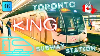TORONTO, CANADA 🇨🇦 – KING SUBWAY STATION – LINE 1 – 4K WALK