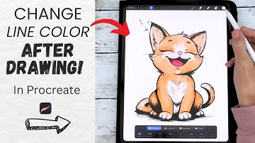 How to Change Line Art Color in Procreate – Even If It’s on One Layer!