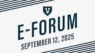 University of Vermont E-Forum | September 12, 2025