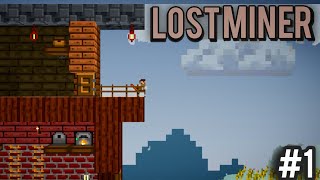 I Played minecraft but in 2D|| Lost Miner build and craft game gameplay #1 screenshot 5