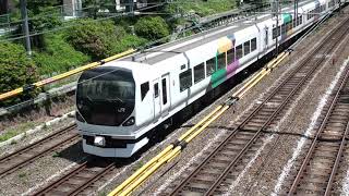 2021年5月2日(日)今日の特急「あずさ85号」9085M E257系(M-107編成) 松本行【汽笛付】
