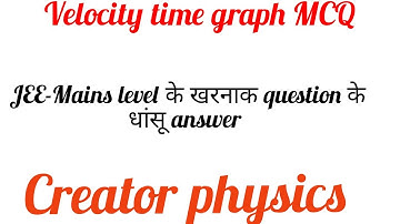 Velocity time graph MCQ question discussion