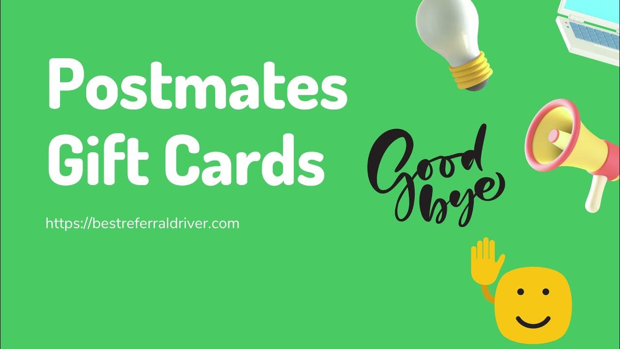 Postmates Gift Cards Bye Bye 👋 YouTube