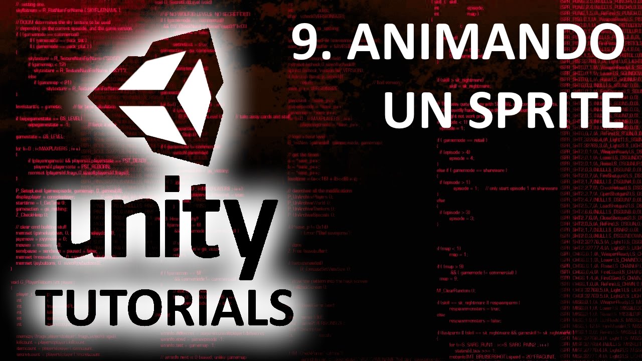 Unity Tutorial 9 Animando un sprite - YouTube