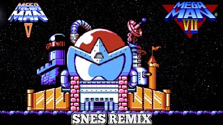 Mega Man 5 - Dark Man Castle Map (Megaman 7 SNES Remix) Mega Man 5 Password Screen Megaman 7 Snes Remix