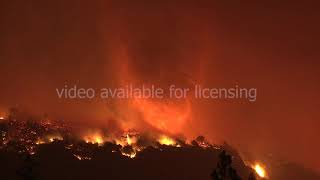 Rare fire whirl caught on video at Mt Shasta wildfire (4K HD)