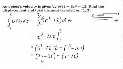 Displacement and total distance traveled