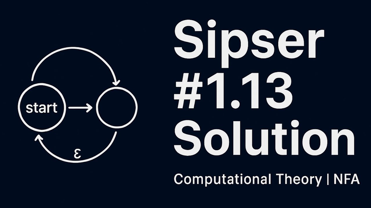 Solution to Sipser Exercise 1.13 | Theory of Computation | NFA to DFA ...