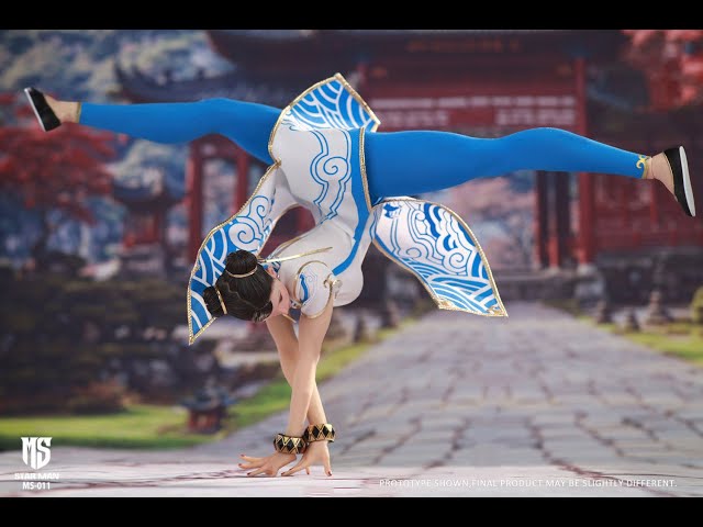 STAR MAN MS-011 1/6 Chun li白ストリートファイター6 Star Man 1/6 MS-011 Female Fighter Chun-Li Blue Cloud