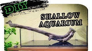 How to make diy shallow aquarium at home Professional method aquarium idea|Make Your Own