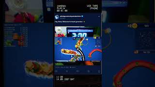 I am the Snake king worm zone game #shorts #gaming