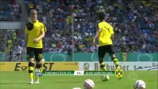 Borussia Dortmund VS Chemnitzer 2-0  DFB Pokal Highlights Goals