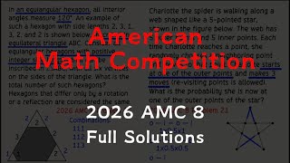 American Math Competition｜2026 AMC 8 Full Solutions