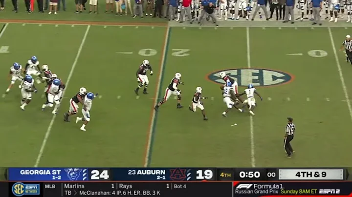 Georgia State vs #23 Auburn CLOSE Ending | 2021 Co...