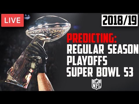 vikings serie 2018 NFL PREDICTIONS (Super Bowl 53 Picks) 🔴 LIVE