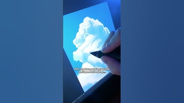 How to draw Studio GHIBLI Style CLOUDS #art #shorts