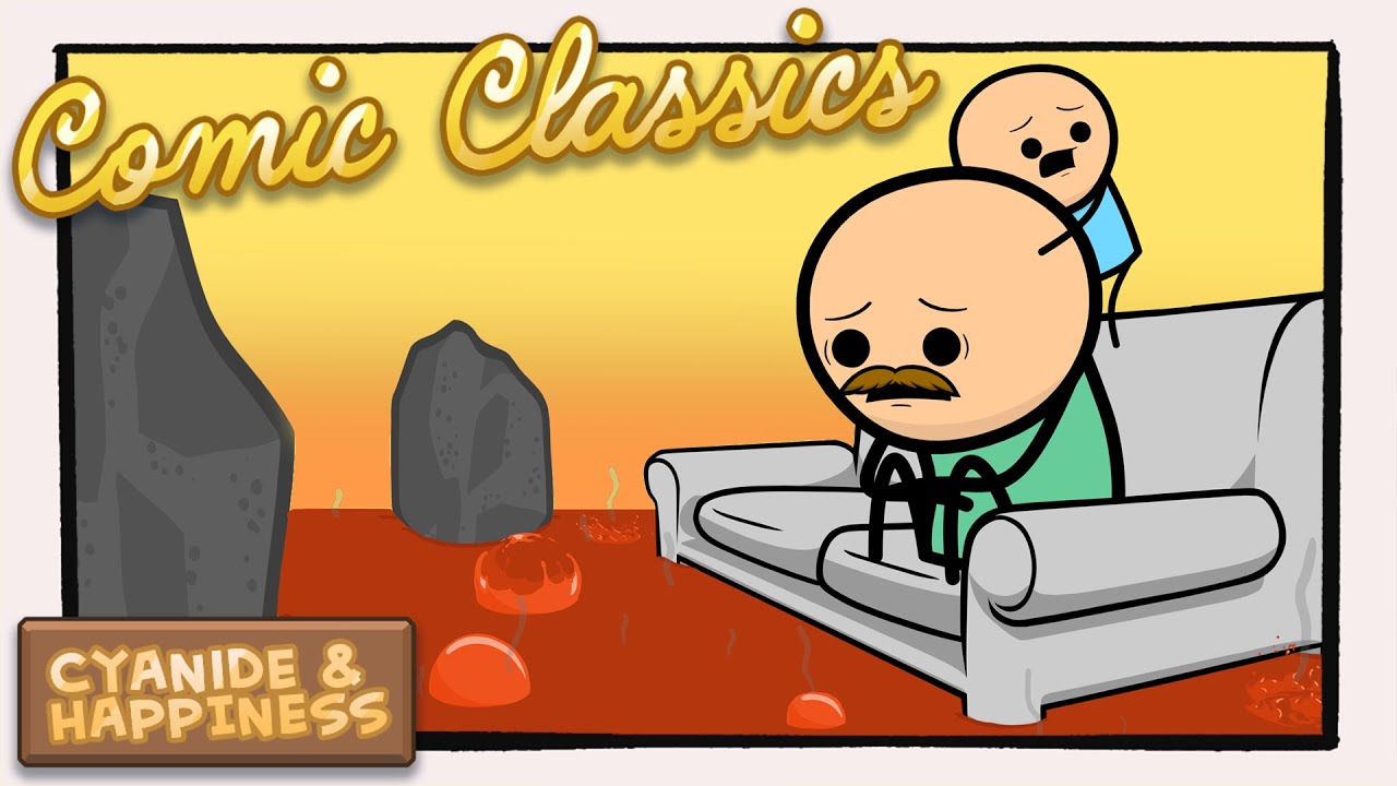 The Ground is Lava | Cyanide & Happiness Comic Classics #shorts